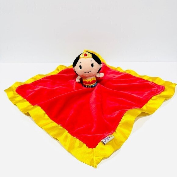 Hallmark Itty Bittys Red Plush DC Comics Wonder Woman Lovey Security Blanket - Picture 1 of 6